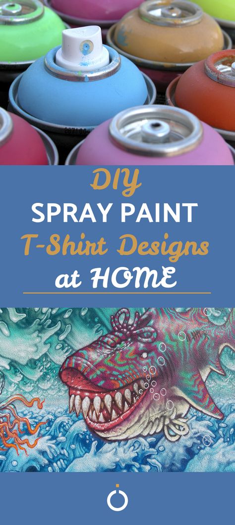 Create your own homemade t-shirt designs with your own ideas. Either using stencils or freehand, this is a great way to show off your own style and create some DIY logos, pictures, designs or whatever you like. #spray #paint #spraypaint #tshirt #shirt #clothing #apparel #design #logo #homemade #DIY #bandtshirts #painting #fashion #trends Fabric Spray Paint Shirt, Spray Paint Sweatshirt, Spray Paint T Shirt, Painting T Shirts Ideas, Paint Clothing, Spray Paint Shirt, Tshirt Design Diy, Homemade T Shirts, Paint T Shirt