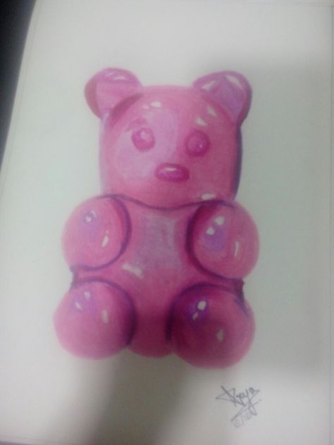 Easy to do! Oil Pastels, Gummy Bear, Gummy Bears, Oil Pastel, Bears, Pastel, Art