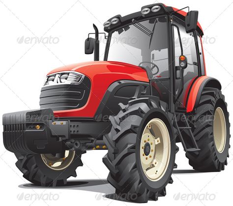 Red Tractor  #GraphicRiver         Detail vector image of modern red tractor, isolated on white background. File contains gradients and transparency. No blends and strokes. Easily edit: file is divided into logical layers and groups.     Created: 9March13 GraphicsFilesIncluded: JPGImage #VectorEPS #AIIllustrator Layered: Yes MinimumAdobeCSVersion: CS Tags: agrarian #agricultural #agriculture #agrimotor #agronomics #black #cultivating #cultivation #engineering #equipment #farm #farmer #farming #f Used Tractors For Sale, Red Technology, Small Garden Tractor, Tractor Clipart, Engineering Equipment, Tractor Price, Full Size Pickup Truck, Tractors For Sale, Massey Ferguson Tractors