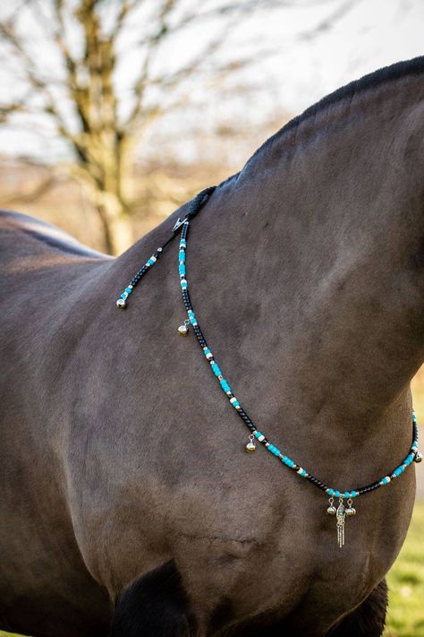 Rhythm Beads For Horses, American Theme, Native American Design, Horse Necklace, Horse Jewelry, Silver Bells, Neck Jewellery, Horse Lovers, Gifts For Horse Lovers