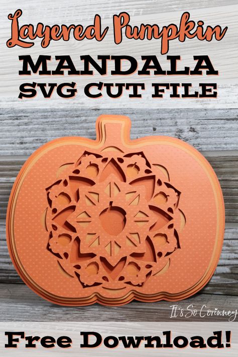 Love fall and making paper projects? Then check out the free layered pumpkin mandala SVG cut file. This cute pumpkin is quick to make and instantly makes any room look more fallish! #papercrafts #crafts #diyhomedecor Colored Wood Stain, Pumpkin Mandala, Fall Mandala, Mandala Tutorial, Envelope Punch Board, Making Paper, Love Fall, Wood Stain, Free Svg Cut Files