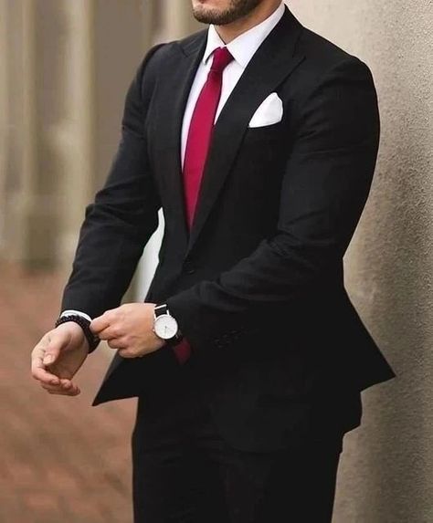 Men's Priorities●Men's Fashion on Instagram: "1, 2, 3, 4, 5, 6, 7, 8, 9 or 10?🧐 #menspriorities" Best Suits For Men Classy, Black Coat Pant For Men, Pant Coat For Men, Elegant Wedding Dinner, Black Suit Red Tie, Black Coat Pant, Coat Pant For Men, Party Dress Ideas, Men's Tuxedo Wedding