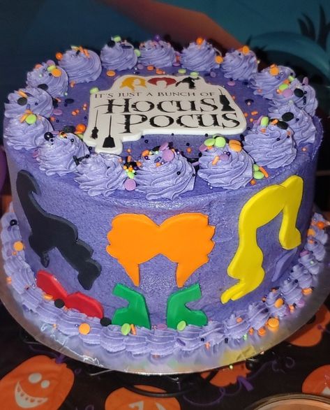 Hocus Pocus Cake Ideas Easy, Hocus Pocus Sheet Cake, Hocus Pocus Birthday Cake, Hocus Pocus Book Cake, Hocus Pocus Cake, Hocus Pocus Book Brownies, Hocus Pocus Brownies Book, Purple Halloween Birthday Cake, Halloween Cake Decorating