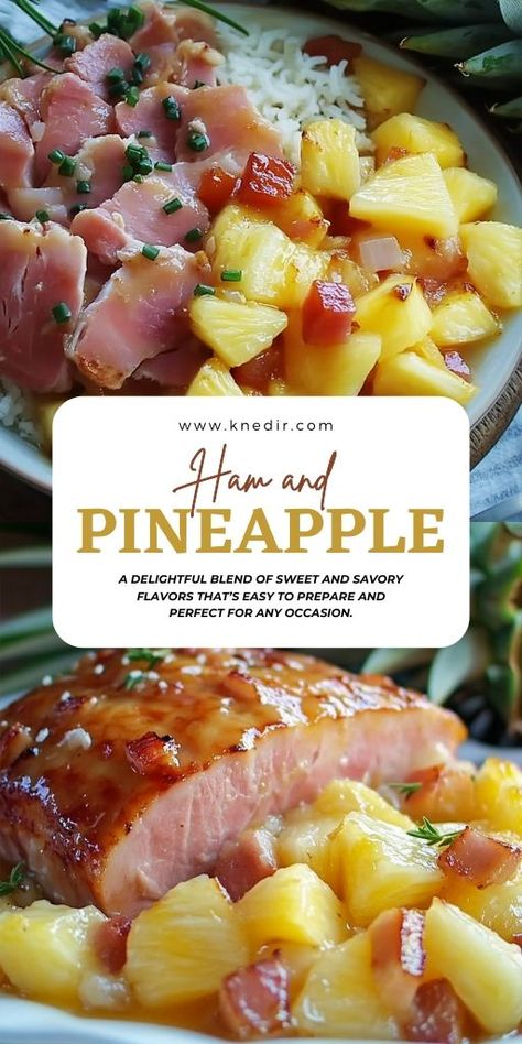 Ham and Pineapple Dinner Ingredients: 1 1/2 pounds ham steak 1 (20 ounce) can pineapple slices, drained 1/4 cup packed brown sugar 2 tablespoons Dijon mustard 1 tablespoon butter Salt and pepper to taste #Ham #Pineapple #Dinner Ham Steak Dinner, Pineapple Dinner, Ham Steak Recipes, Can Pineapple, Ham Pineapple, Ham And Pineapple, Steak Dinner Recipes, Ham Steak, Savory Ham