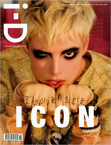 I-d Magazine Cover, Id Cover, Magazine Cover Ideas, Id Magazine, Agyness Deyn, I D Magazine, Edgy Pixie Cuts, Plaits Hairstyles, Fashion Magazine Cover