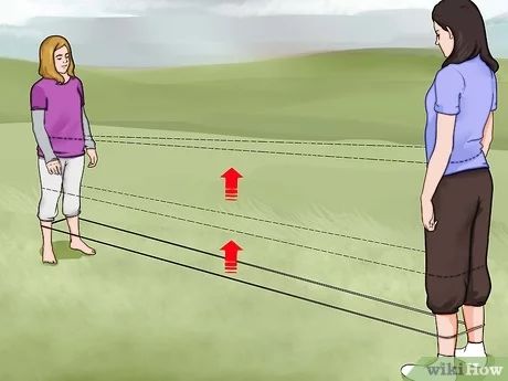 How to Chinese Jump Rope: 11 Steps (with Pictures) - wikiHow Jump Rope Games, Chinese Jump Rope, Old Fashioned Games, Diy Yard Games, Creative Movement, Playground Games, Jump Rope Workout, Pe Games, Cats Cradle