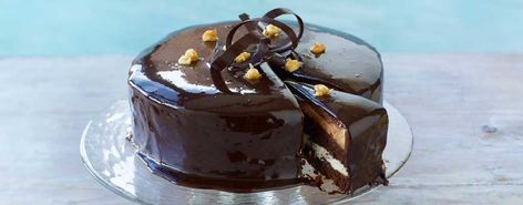 Prue Leith’s Torta Setteveli  | The Great British Bake Off Great Australian Bake Off, British Baking Show Recipes, Prue Leith, British Recipes, The Great British Bake Off, Rich Cake, British Bake Off, British Baking, Great British Bake Off