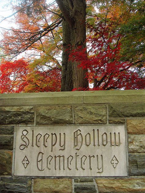 It's Always Autumn Sleepy Hollow Halloween, Sleepy Hollow New York, Sleepy Hollow Cemetery, Haunted Locations, October Country, The Legend Of Sleepy Hollow, Legend Of Sleepy Hollow, Halloween Stories, Ny Trip