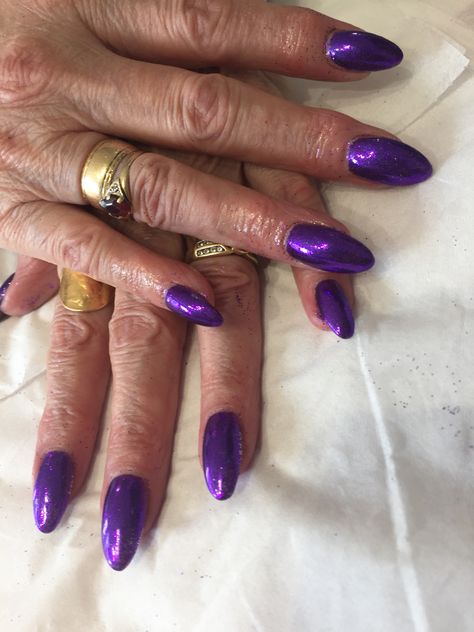 Cadbury purple shellac Shellac Nails, Nails, Purple, Beauty