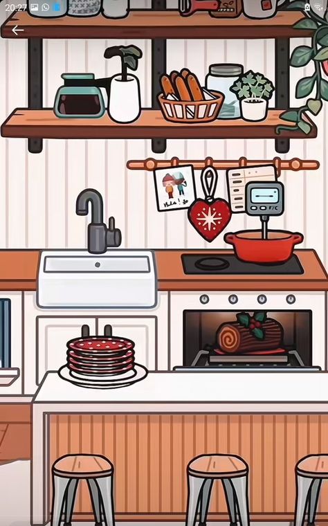 Not mine original tiktok by sophieestocas. Aesthetic Christmas toca boca kitchen.#fyp #xmastoca #Aestheticxmas #tblwxmas #tiktok Christmas House Tour Toca Boca, Toca Boca House Ideas Modern Mansion Christmas Kitchen, Toca Boca Christmas Kitchen, Toca Boca Winter House, Christmas House Toca Boca, Toca Boca Winter House Ideas, Toca Boca House Ideas Christmas, Christmas Toca Boca House Ideas, Toca Boca Room Ideas Christmas