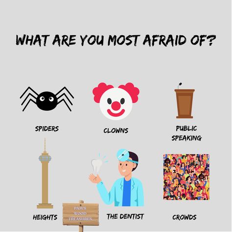 fun social media post to help boost engagement on facebook, instagram, etc - fears, clowns, halloween, spiders, scary, spooky, haunted, aesthetic, inspo, fall, festival, creative, small business Halloween Social Media Engagement Posts, Chicken Social Media, Haunted Aesthetic, Clowns Halloween, Halloween Spiders, Halloween Social, Spiders Scary, Engagement Posts, Are You Scared