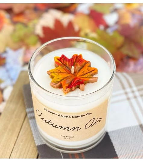 Fall Candle Making Ideas, Autumn Wax Melts, Fall Candle Ideas, Diy Fall Candles, Halloween Candle Ideas, Fall Candles Aesthetic, Fall Wax Melts, Fall Candles Diy, Fall Scented Candles