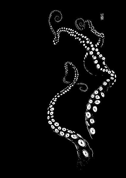 Octopus Aesthetic Drawing, Octopus Graphic Design, Tentacle Aesthetic, Octopus Symbolism, Drawing Of Octopus, Octopus Tentacles Drawing, Tentacles Illustration, Tentacles Drawing, Octopus Tentacles Art