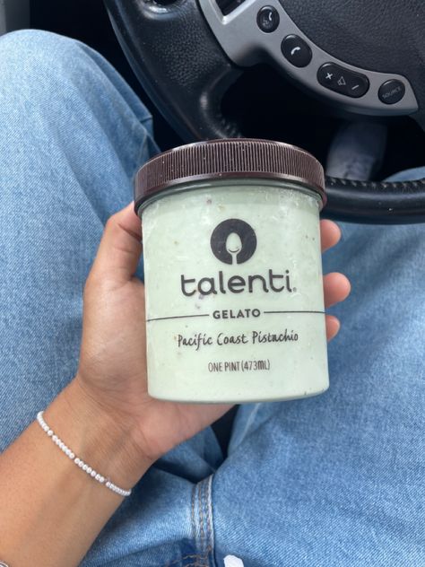 Pistachio Ice Cream Aesthetic, Talenti Gelato, Ice Cream Aesthetic, Pistachio Gelato, Pistachio Ice Cream, Cream Aesthetic, Delicacy Food, Kids Menu, Sage Color