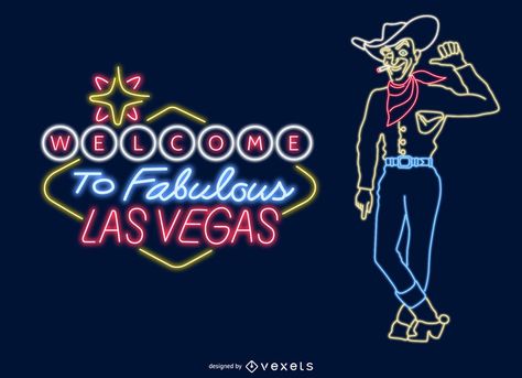 Las Vegas Neon, Cowboys Sign, Las Vegas Sign, Vegas Sign, Casino Party Decorations, Theme Tattoo, Promotional Materials, Snacks For Work, Casino Night