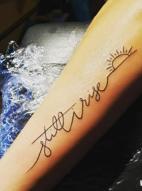 60+ Inspiring Still I Rise Tattoos with Ideas and Meanings 47 Strength Wrist Tattoos For Women, Rise Tattoo Ideas, Divorce Tattoos For Women, Still I Rise Tattoo Ideas, I Rise Tattoo, Still I Rise Tattoo, Rise Tattoo, Resilience Tattoo, Grace Tattoos