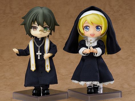 Nendoroid Doll: Outfit Set (Nun) Priest Outfit, Nun Outfit, Nun Doll, Dress Tights, Original Character, Good Smile, One Piece Dress, Outfit Set, Cute Quotes