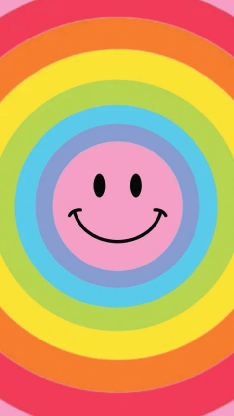 wallpaper Rainbow Wallpapers, Happy Smiley Face, Preppy Vsco, Posters Aesthetic, Emoji Face, Beautiful Wallpapers For Iphone, Floral Cards Design, Hippie Wallpaper, Rainbow Wallpaper