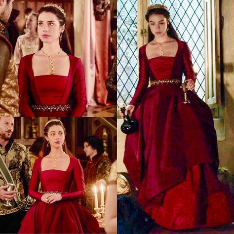 Mary Stuart Reign Dresses, Mary Stuart Reign, Indian Wedding Reception Outfits, Wedding Reception Outfit, Reign Fashion, Reception Outfits, Reign Dresses, Mary Dress, The Tudors