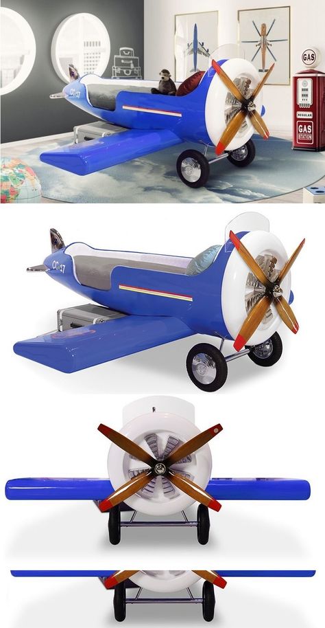 Aviation Room, Carriage Bed, Airplane Bed, Kids Bed Design, Playhouse Bed, Dinosaur Bedding, Portuguese Design, Mermaid Bedding, Airplane Kids