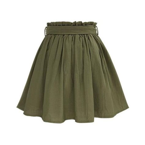 Olive Green Self Tie Button Front Circle Skirt ❤ liked on Polyvore featuring skirts, button front skirt, green skater skirt, flared skirts, skater skirt and green circle skirt Green Skater Skirt, Olive Skirt, Summer Europe, Sweater Dress Outfit, Cute Skirt Outfits, Cute Skirts, Green Skirt, Skirt Design, Mode Vintage