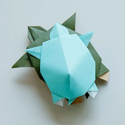 origami turtle | origamiok Origami Dog Face, Origami Cat Face, Origami Monkey, Easy Origami Animals, Origami Insects, Origami Pig, Origami Turtle, Origami Toys, Origami Frog