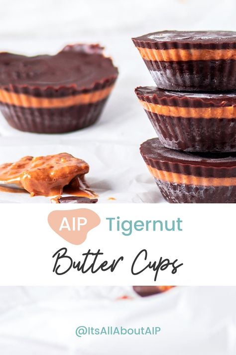 Where are my candy lovers at? 🍫 These Paleo AIP Tigernut Butter Cups are nut-free and Autoimmune Protocol compliant! These easy snacks will satisfy any sweet tooth without the inflammation found in convenience-store treats. Put on a platter for a party, or store in the freezer for a quick, Paleo Autoimmune Protocol-friendly pick me up on a busy day! Aip Candy, Tigernut Butter, Tigernut Recipes, Kawaii Recipes, Tigernut Flour Recipes, Nut Free Candy, Quick Paleo, Aip Baking, Tiger Nut