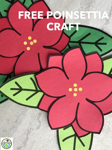 FREE Paper Poinsettia craft for Las posadas and/or la Navidad Christmas Mundo de Pepita, Resources for Teaching Spanish to Children Mexico Crafts For Kindergarten, Las Posadas Preschool Activities, Los Pasados Crafts For Kids, Christmas Around The World Mexico Craft, Poinsettia Craft For Kindergarten, Christmas In Mexico Crafts For Kids, Christmas Around The World Crafts Kids, Easy Poinsettia Craft For Kids, Las Posadas Activities For Kids