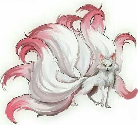 Nine Tailed Fox Art Spirit Animal, Nine Tailed Fox Drawing, Fox Tail Drawing, Nine Tail Fox Tattoo Design, Gumiho Art, 9 Tailed Fox Art, Kitsune Animal, Fire Kitsune, Kitsune Drawing