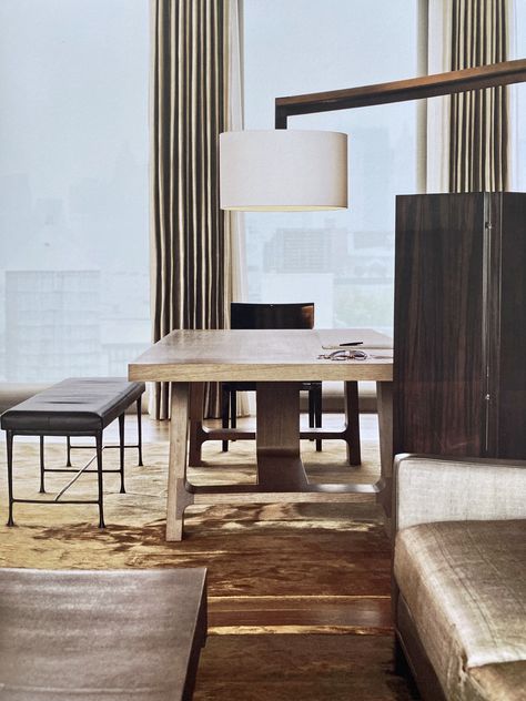 The brilliance of Liaigre! Christian Liaigre Interiors, Ian Schrager, Minimal Apartment, Mim Design, Christian Liaigre, John Pawson, White Oak Floors, French Interior, Plank Flooring