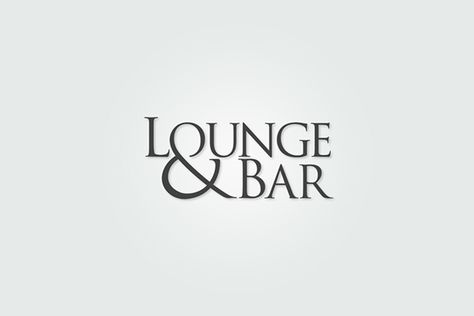 Lounge & Bar logo design Pub Logo, Lounge Logo, Bar Signage, Logo Book, Bar Plans, Lounge Bar, Bar Logo, Coffee Logo, Lounge Design