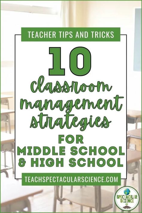 10 Tried And True Classroom Management Strategies For Secondary Teachers Classroom Behavior Management Highschool, Class Expectations Middle School, Expectations For Classroom, Middle School Class Management, Substitute Teacher Activities High School, High School Class Management, First Year Teacher Middle School, Classroom Management Middle School Ideas, Classroom Behavior Management Middle School