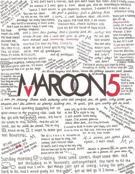 Maroon 5, Red, Black