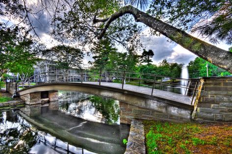 Wheaton College Quad Bridge | Located at Wheaton College, No… | Flickr Wheaton College, College Campus, Garden Bridge, Massachusetts, Quad, New England, Bridge, Outdoor Structures, England