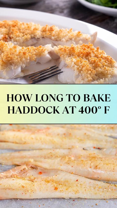 HOW LONG TO BAKE HADDOCK AT 400° F Cooking Haddock, Baked Haddock Recipes, Baking Guide, Baked Haddock, Haddock Recipes, Baked Fish, Fish Fillet, Flavor Profiles, Healthy Baking