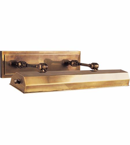 Visual Comfort CHD5147AB E. F. Chapman Dorchester 80 watt 24 inch Antique-Burnished Brass Picture Light Wall Light Brass Picture Light, Recessed Downlights, Circa Lighting, Light Architecture, Wall Light Fixtures, Light Display, Picture Light, Signature Collection, Visual Comfort