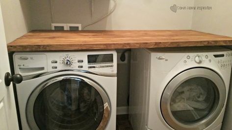 Laundry Room Counter, Diy Laundry Room, Laundry Room Countertop, Laundry Room Storage Shelves, Small Laundry Room Organization, Room Storage Diy, Laundry Room Shelves, Laundry Closet, Laundry Decor