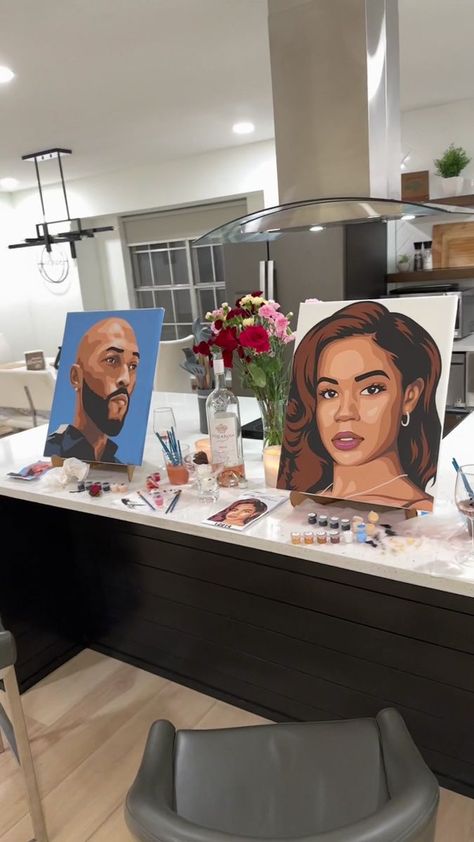 SELFIE SIP & PAINT 👉🏽 | paint, art of painting, wall | Imagine you and your date painting each other! Now imagine doing it from home! The perfect sip & paint date night is here…👇🏾 ✅ Choose your best selfie ✅... | By Ray Tennyson - Facebook Paint Each Other Date, Paint Date Night, Art Of Painting, Sip And Paint, Sip N Paint, Paint Paint, Paint Art, Painting Wall, From Home