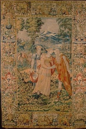 Lot's Daughters: Midrash and Aggadah | Jewish Women's Archive Modern Tapestries, Medieval Tapestry, Hanging Fabric, Fashion District, Geometric Motifs, Torah, Luxury Interior Design, 16th Century, 17th Century