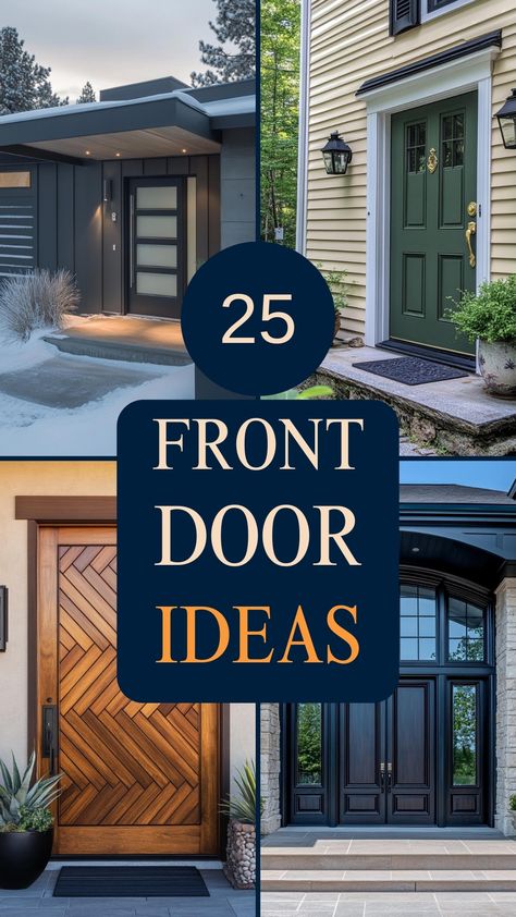 25 Front Door Ideas to Enhance Curb Appeal Front Door With 4 Windows, Front Door Ideas Colonial House, Front Door Black And White House, French Door Exterior Entrance, Front Entry Doors With Windows, Home Exterior Entrance Ideas, Single To Double Door Entry, Stylish Front Doors, Front Door Off Center