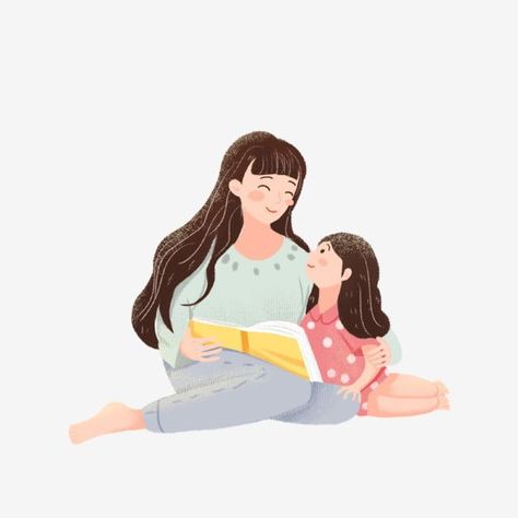 Profile Picture For Mom, Mom And Daughter Clipart, Mothers Day Cartoon Pictures, Mother Illustration Character, Mom And Daughter Cartoon Pictures, Mom Daughter Cartoon, Mother Daughter Cartoon Images, Mom Cartoon Drawing, Mom And Daughter Cartoon