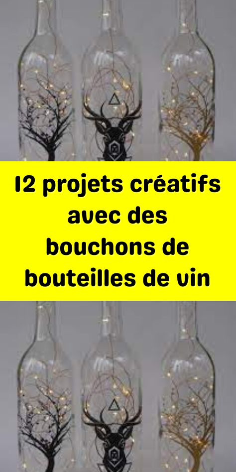 12 projets créatifs avec des bouchons de bouteilles de vin Glass Vase, Coin, Vase, Glass, Home Decor, Home Décor