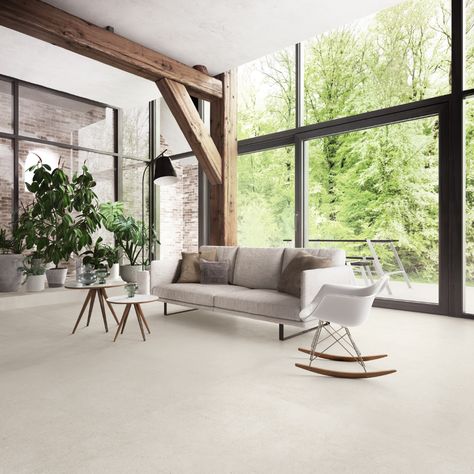 Porcelain stoneware wall/floor tiles with stone effect HIGHSTONE LIGHT Highstone Collection By CERAMICA SANT'AGOSTINO Floor Tiles Living Room Modern, Floor Tiles Living Room, Tiles Living Room, Tile Floor Living Room, Living Room Tiles, Floor Edging, Beige Tile, Interior Design Per La Casa, Room Tiles