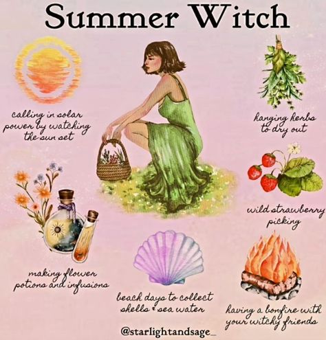 Summer Witch Aesthetic, Kendall Summer, Solar Witch, Witchy Instagram, Summer Witch, Spirit Magic, Witch Board, Nature Witch, Witch Rituals