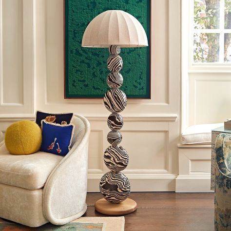 The Mirror & Lighting Collection – Henry Holland Studio Sphere Floor Lamp, Henry Holland, Tall Floor Lamps, Zebra Art, Organic Aesthetic, Floor Standing Lamps, Edison Bulb, Metal Lighting, Hand Painting Art