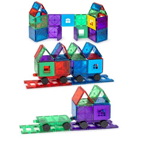 Magnetic Building Tiles, Blocks Preschool, Toddler Boy Toys, Magnet Toys, Magnetic Building Blocks, Magnetic Toys, Educational Toys For Toddlers, Magnetic Tiles, Building For Kids