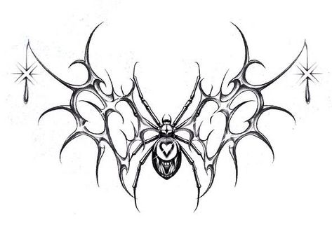 Spider Tattoo Tramp Stamp, Edgy Chest Tattoos For Women, Goth Line Tattoo, Cybergoth Tramp Stamp, Spiderweb Tramp Stamp, Dark Tramp Stamp, Goth Tramp Stamp Tattoos, Spider Tramp Stamp Tattoos, Gothic Tramp Stamp