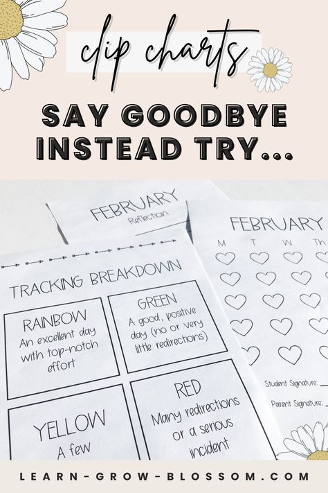 Goodbye clip chart and hello behavior chart. In this blog post I am offering all the great reasons why retiring the clip chart is a great strategy for behavior management in your classroom. Check out this blog post for why a behavior chart is a positive classroom management strategy. Clip Chart Alternative Behavior System, Behavior Clip Charts For The Classroom, Individual Behavior Management System, Clip Chart Alternative, Behavior Chart For Classroom, Individual Behavior Management, Alternative Classroom, Clip Chart Behavior Management, Student Behavior Chart
