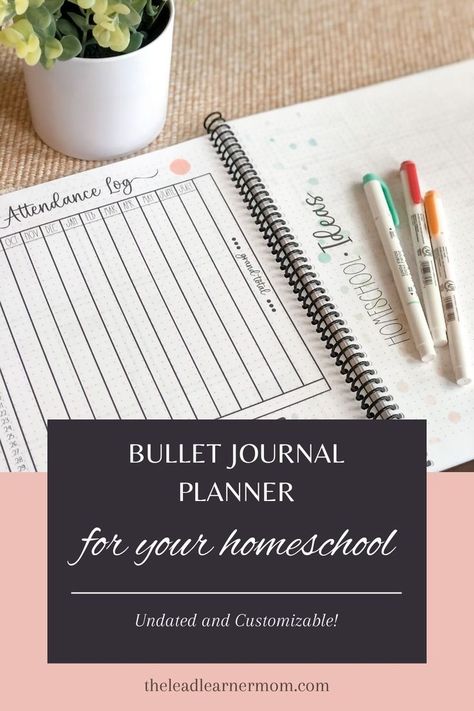 A pre-designed, undated, printable homeschool planner that I created for myself. Enjoy the beauty and flexibility of a bullet journal with the ease of not needing to create every page from scratch! Can be used with multiple kids and for multiple years. Homeschool Bullet Journal, Printable Homeschool Planner, Mom Template, Organizing My Life, Homeschool Supplies, Bullet Journal Ideas Templates, Journaling Writing, How To Homeschool, Homeschool Tips