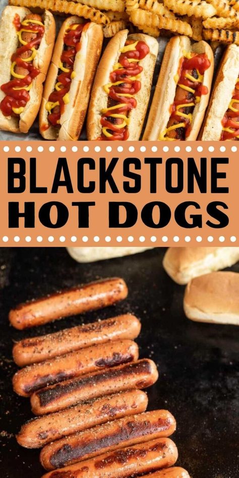 Grill Dishes, Best Griddle, Outdoor Griddle Recipes, Griddle Cooking Recipes, Fried Hot Dogs, Dogs Video, Grilling Hot Dogs, Outdoor Cooking Recipes, Hot Dog Toppings